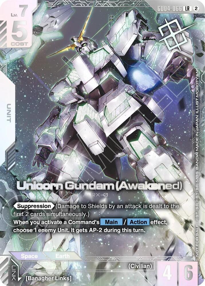 Unicorn Gundam (Awakened) (Newtype Challenge 2026 Mission 4) card image