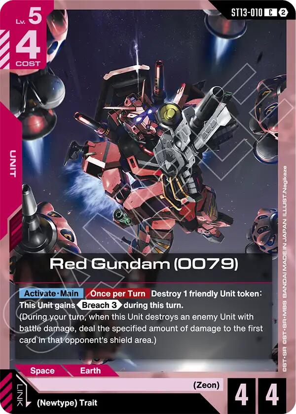 Red Gundam (0079) card image