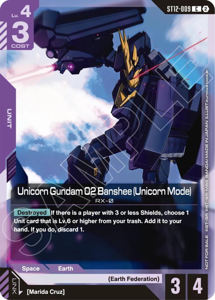Unicorn Gundam 02 Banshee (Unicorn Mode) (ST11-ST14 Release Event) card image