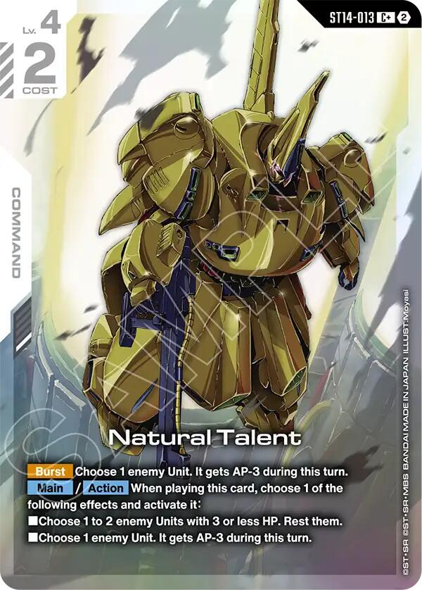 Natural Talent (C+) card image