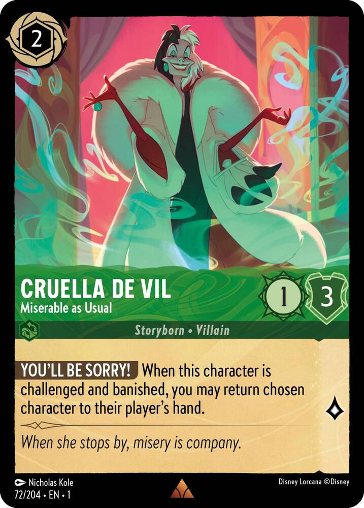 Cruella De Vil - Miserable as Usual card image