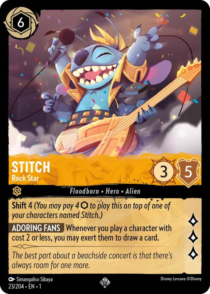 Stitch - Rock Star card image