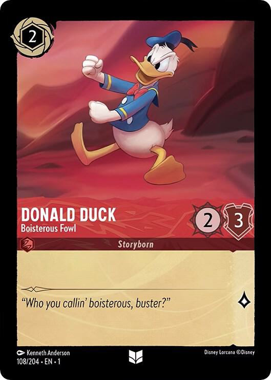 Donald Duck - Boisterous Fowl card image
