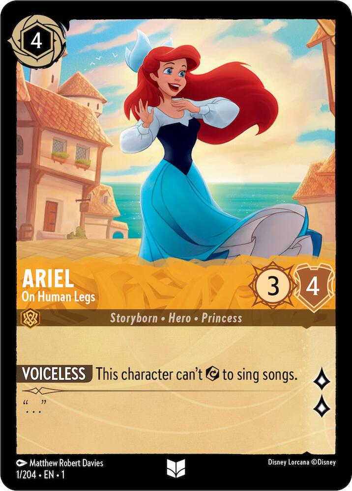 Ariel - On Human Legs card image