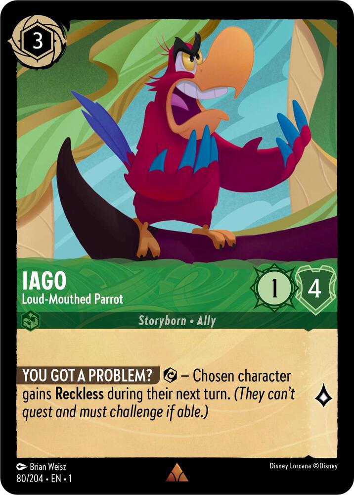 Iago - Loud-Mouthed Parrot card image
