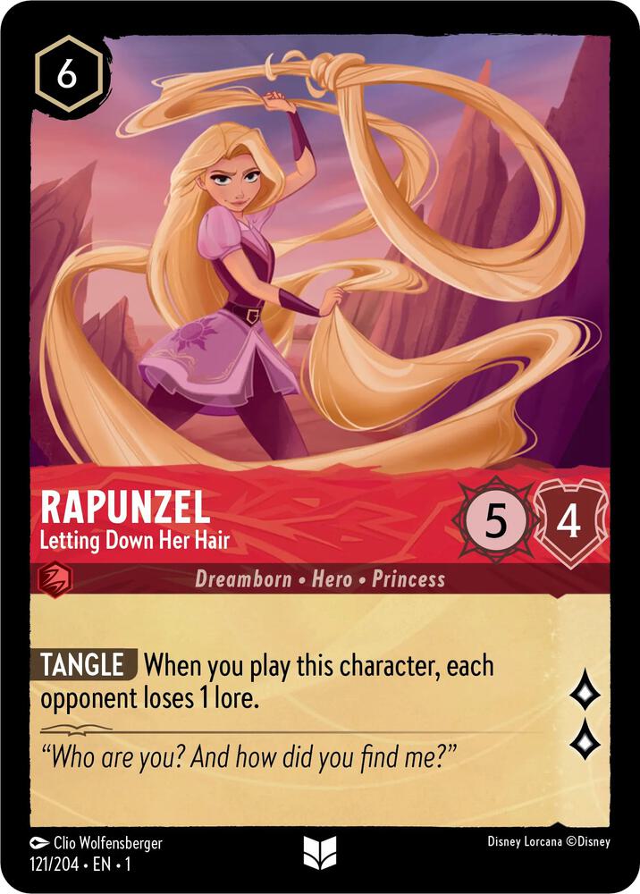 Rapunzel - Letting Down Her Hair card image