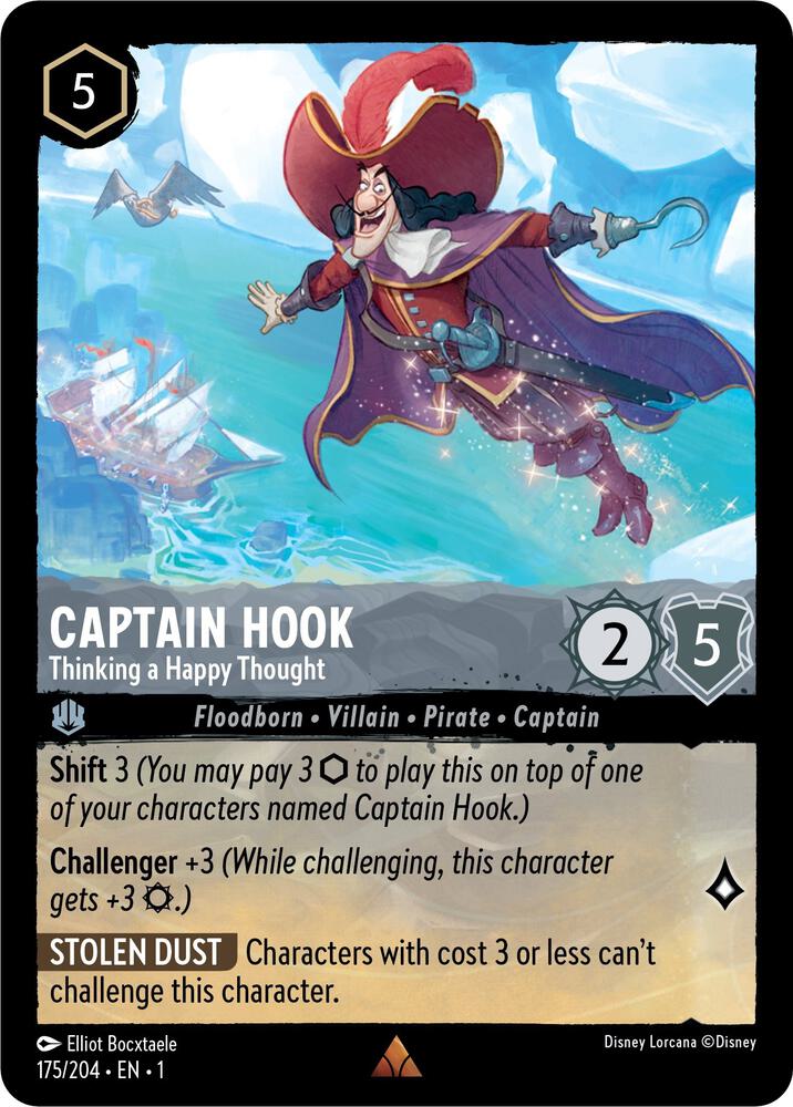 Captain Hook - Thinking a Happy Thought card image