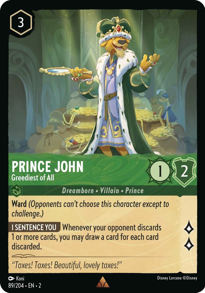 Prince John - Greediest of All card image