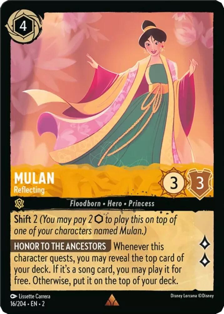 Mulan - Reflecting card image