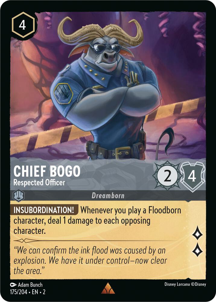 Chief Bogo - Respected Officer card image