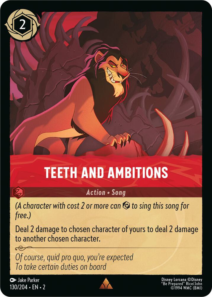 Teeth and Ambitions card image