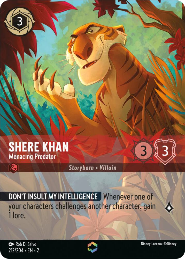 Shere Khan - Menacing Predator (Enchanted) card image