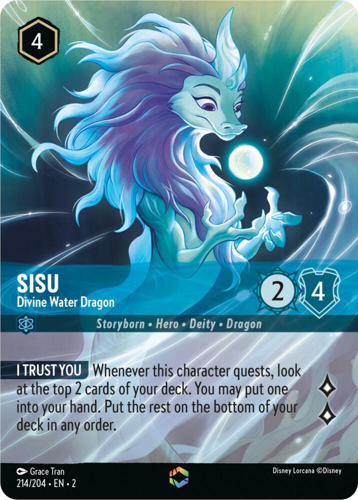 Sisu - Divine Water Dragon (Enchanted) card image