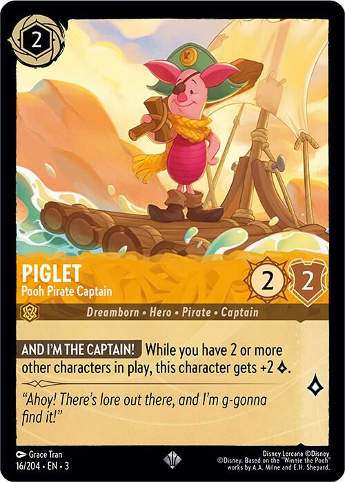 Piglet - Pooh Pirate Captain card image