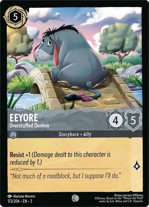 Eeyore - Overstuffed Donkey card image