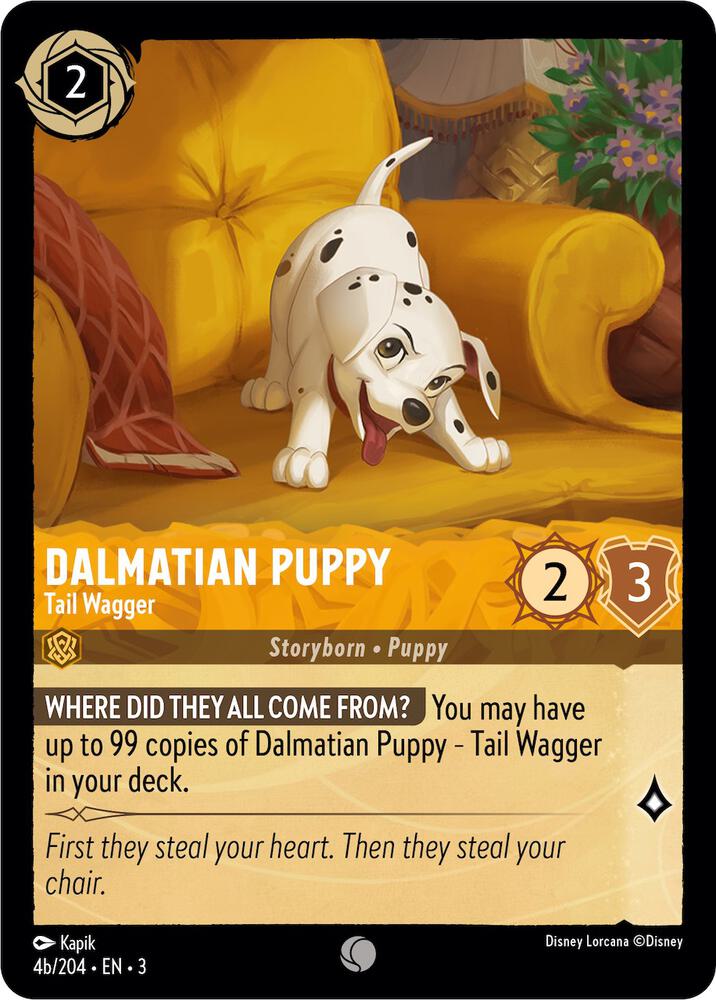 Dalmatian Puppy - Tail Wagger (4b/204) card image
