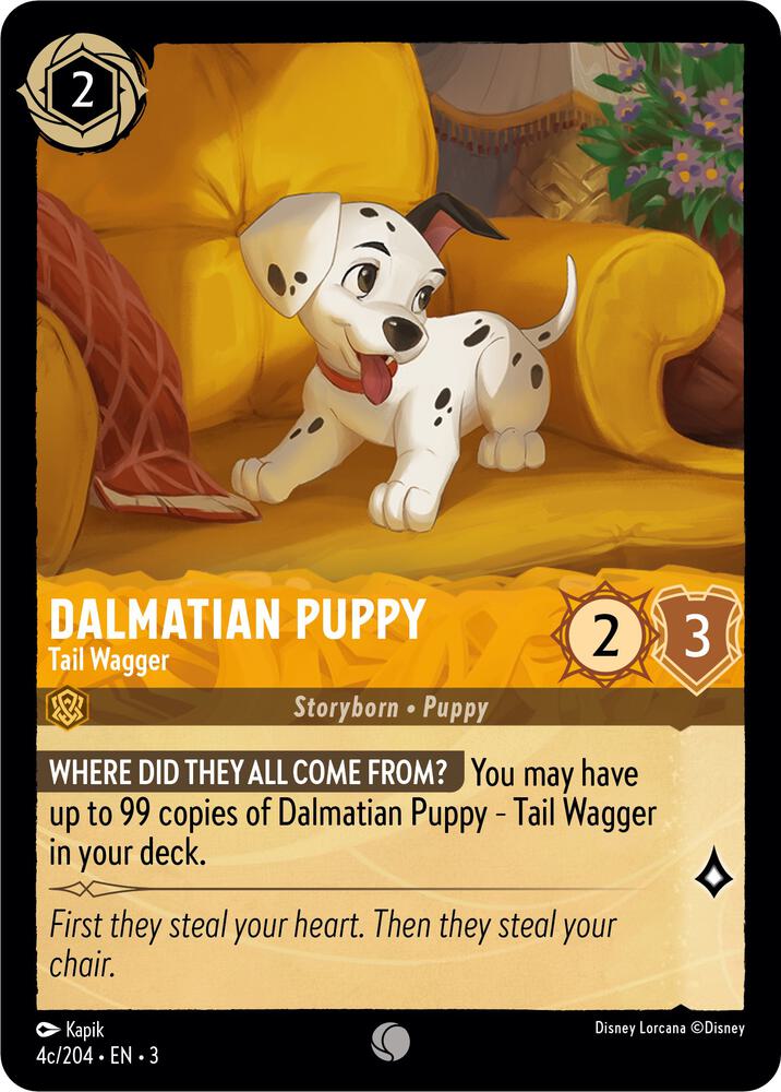 Dalmatian Puppy - Tail Wagger (4c/204) card image