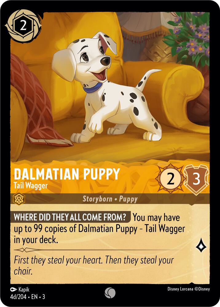 Dalmatian Puppy - Tail Wagger (4d/204) card image