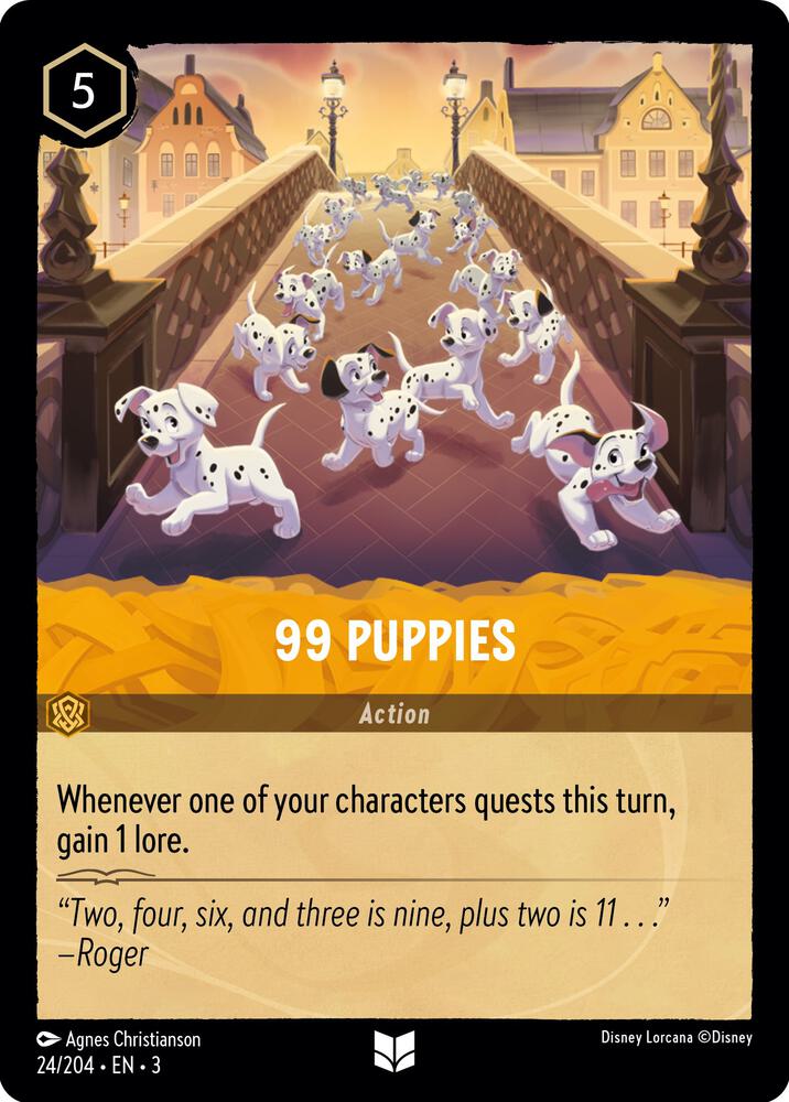 99 Puppies card image