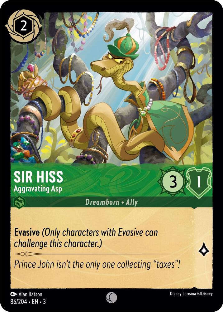 Sir Hiss - Aggravating Asp card image