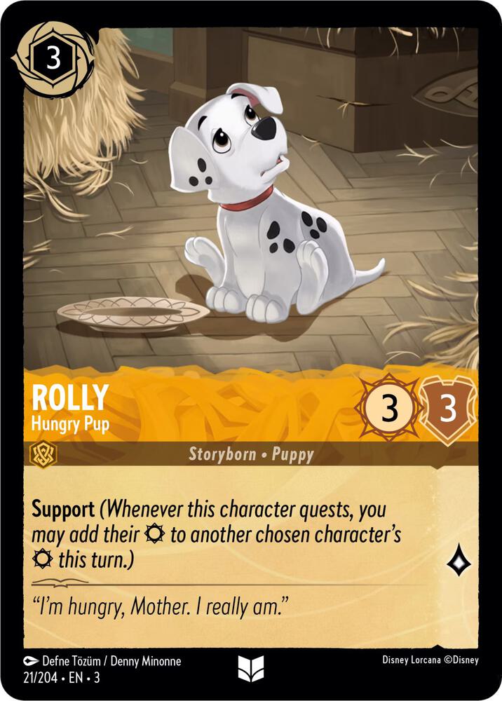 Rolly - Hungry Pup card image