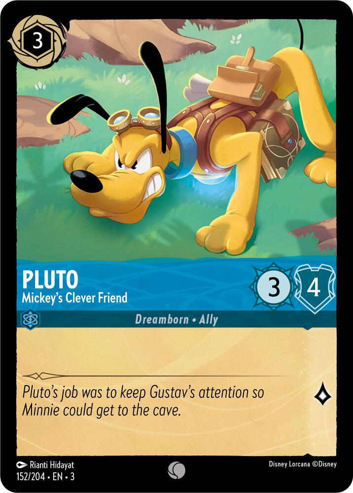 Pluto - Mickey's Clever Friend card image