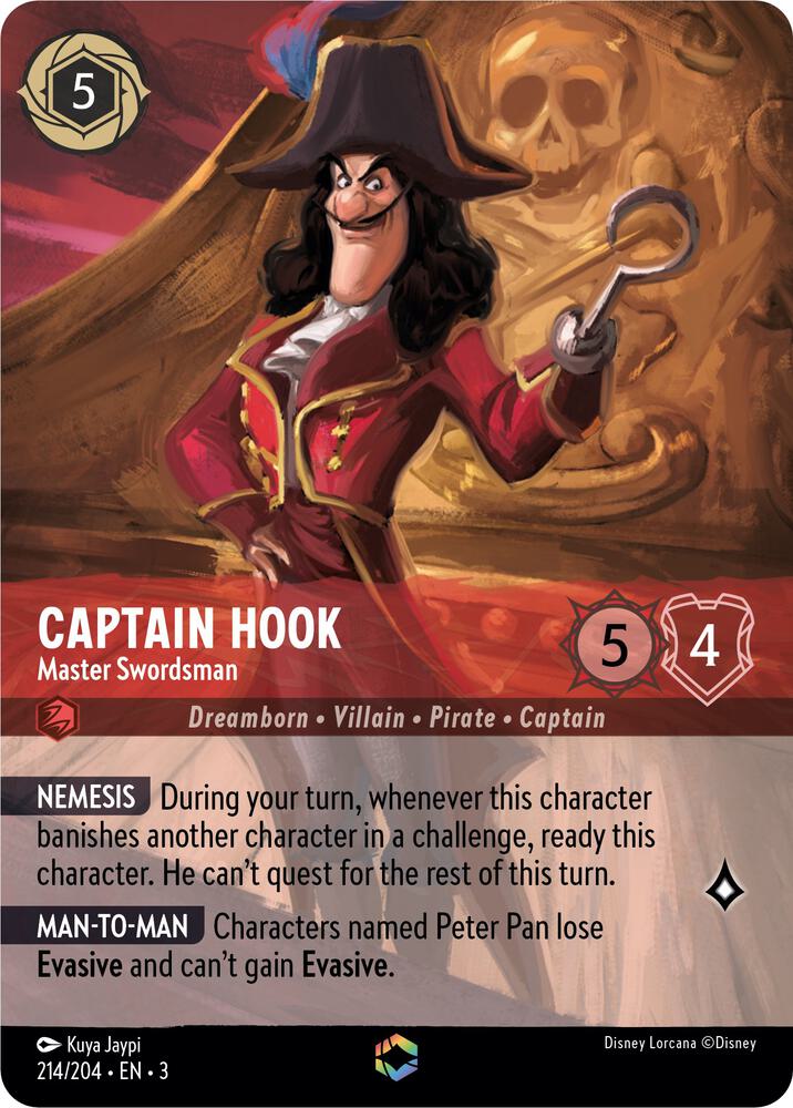 Captain Hook - Master Swordsman (Enchanted) card image
