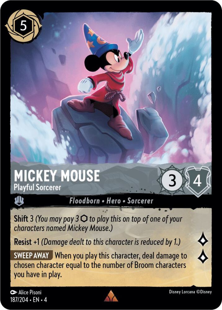Mickey Mouse - Playful Sorcerer card image