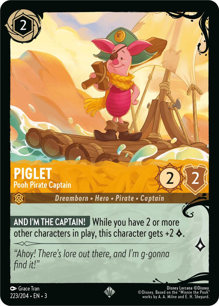 Piglet - Pooh Pirate Captain (223/204) card image