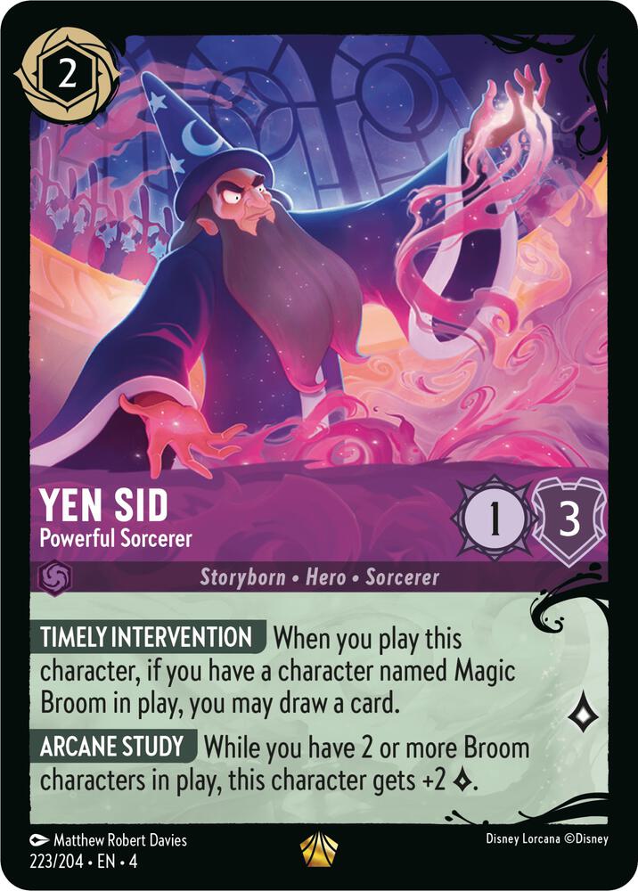 Yen Sid - Powerful Sorcerer (223/204) card image