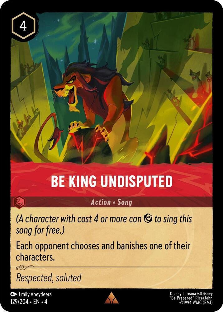 Be King Undisputed card image