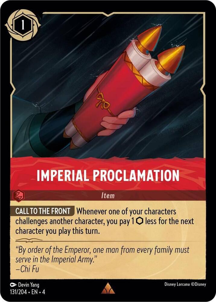 Imperial Proclamation card image