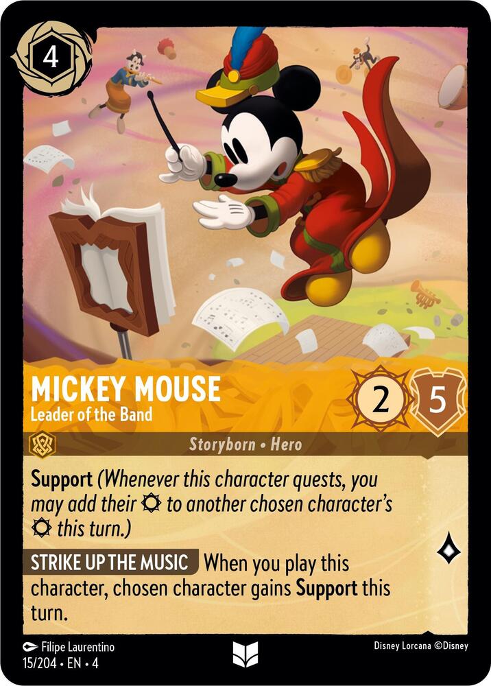 Mickey Mouse - Leader of the Band card image