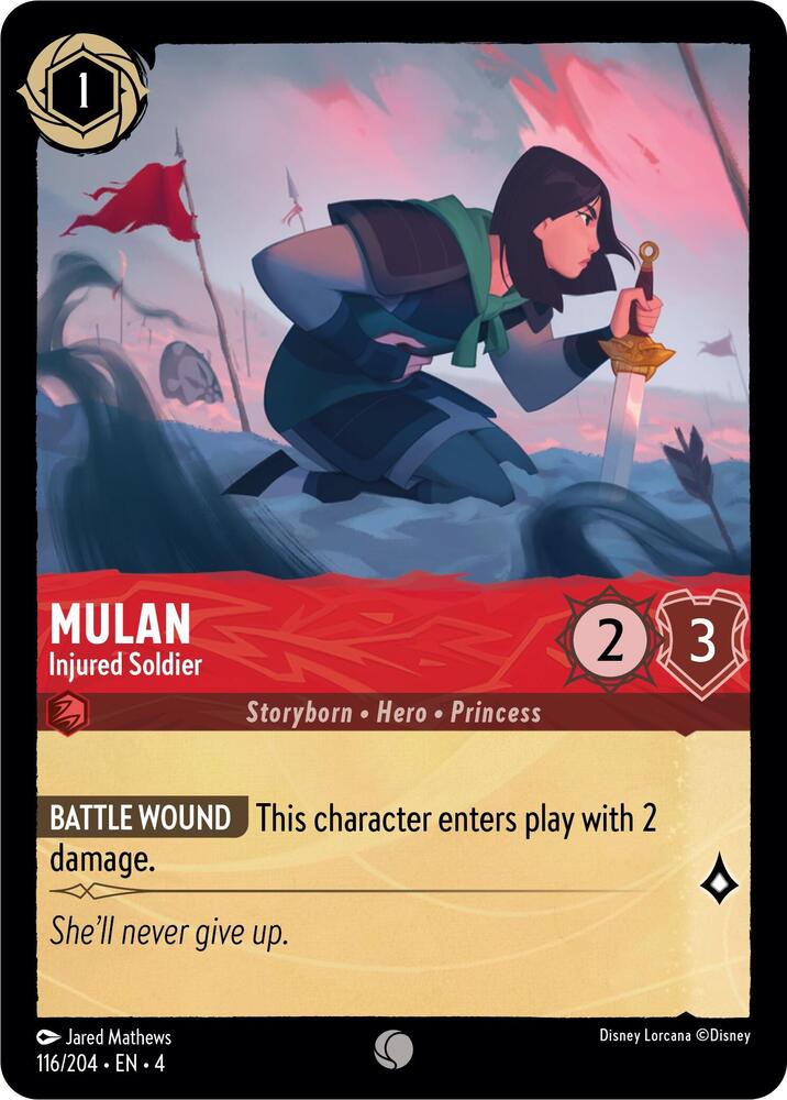 Mulan - Injured Soldier card image