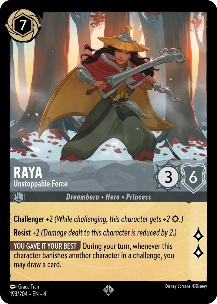 Raya - Unstoppable Force card image