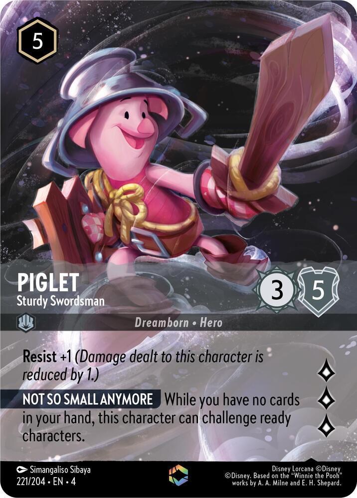Piglet - Sturdy Swordsman (Enchanted) card image