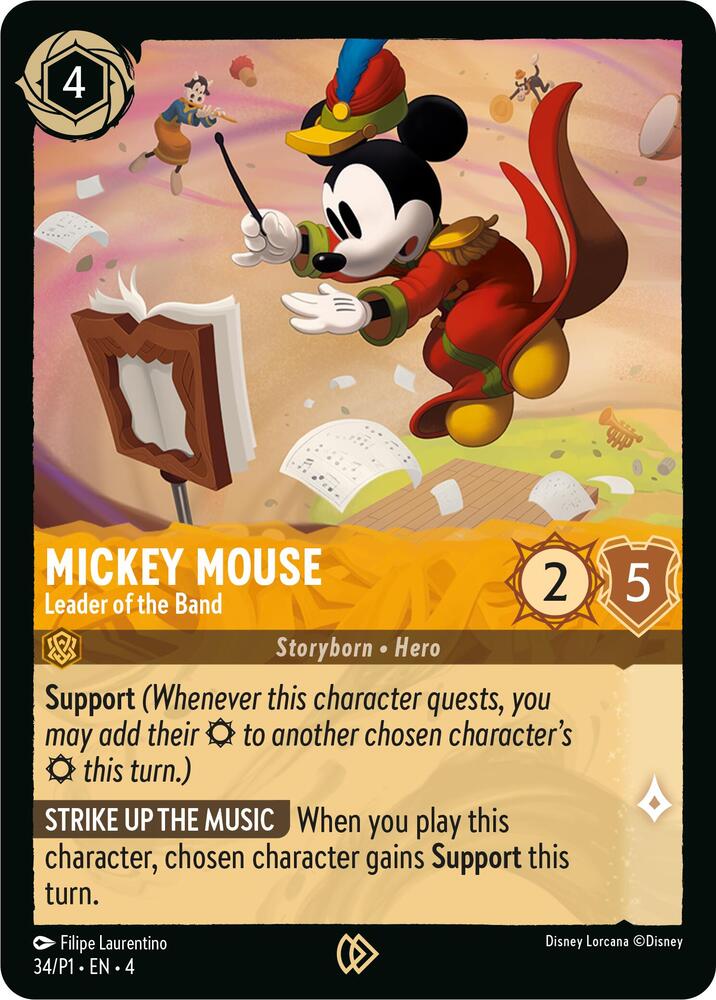 Mickey Mouse - Leader of the Band card image