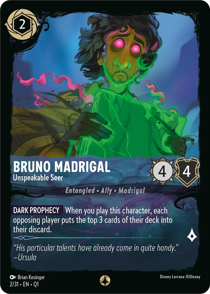 Bruno Madrigal - Unspeakable Seer card image