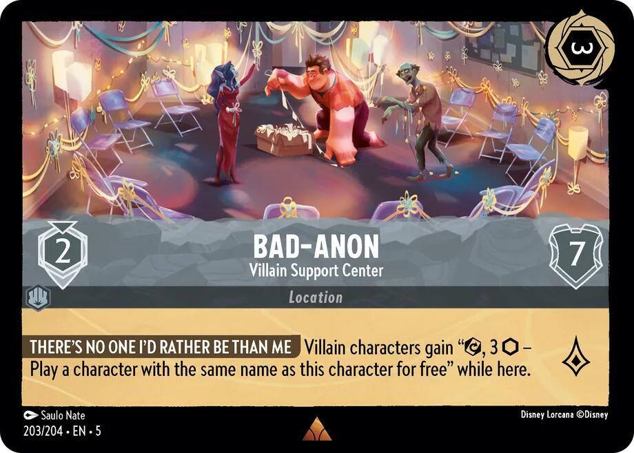 Bad-Anon - Villain Support Center card image
