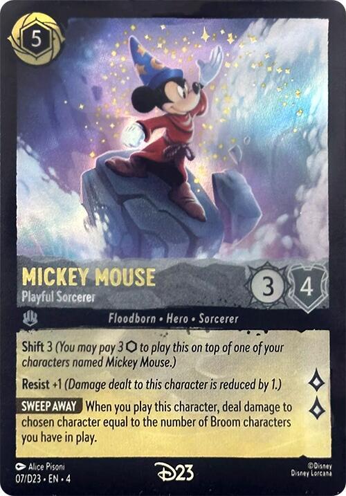 Mickey Mouse - Playful Sorcerer card image