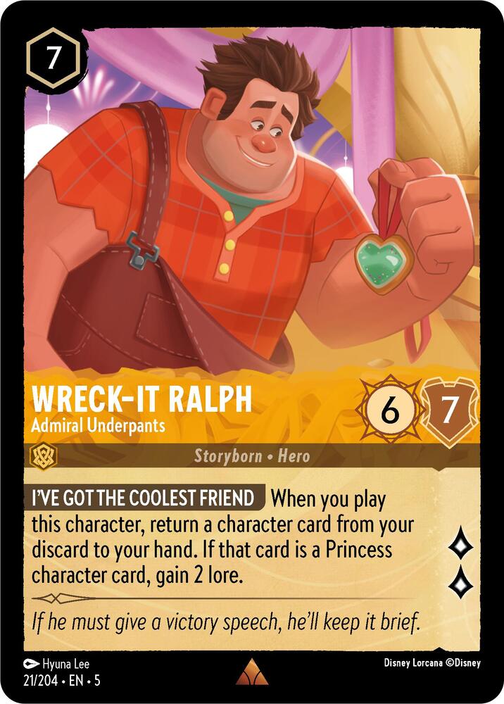 Wreck-It Ralph - Admiral Underpants card image