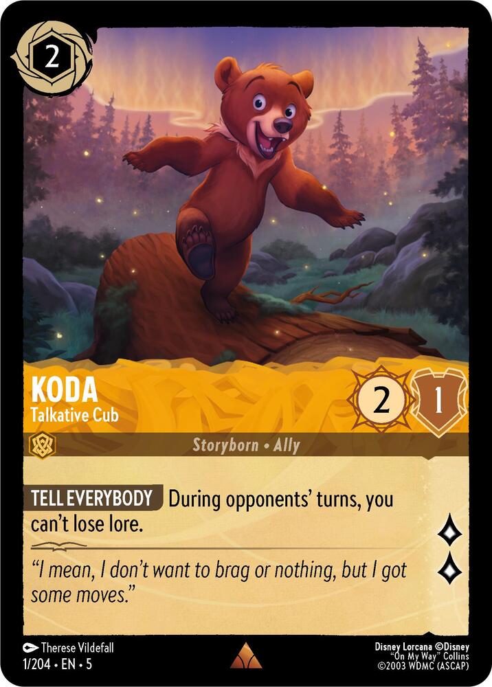 Koda - Talkative Cub card image
