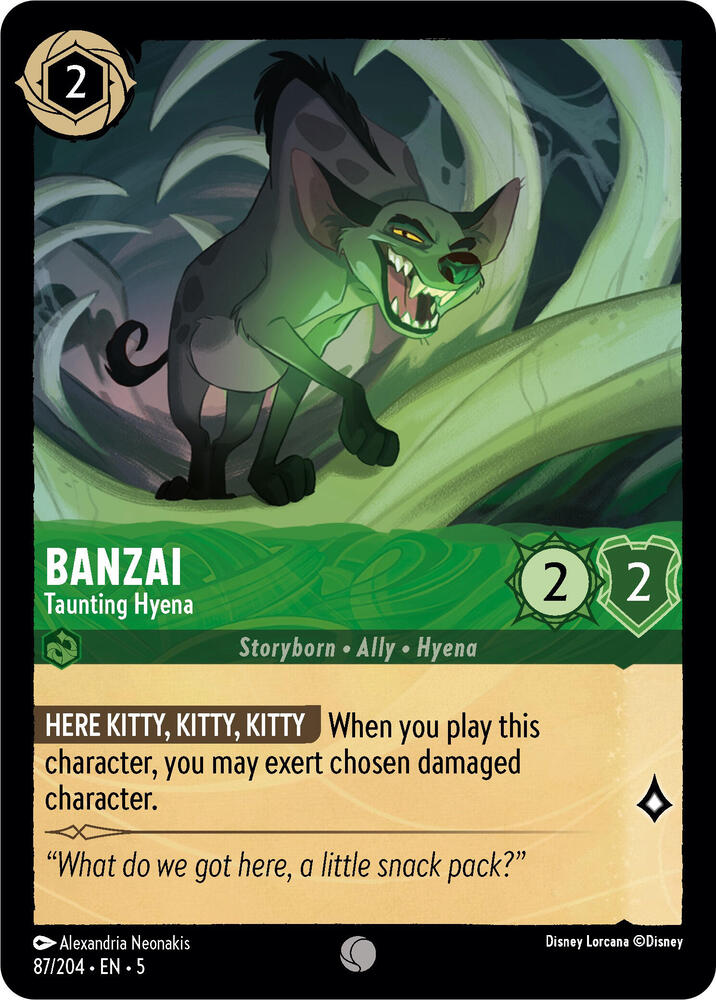 Banzai - Taunting Hyena card image