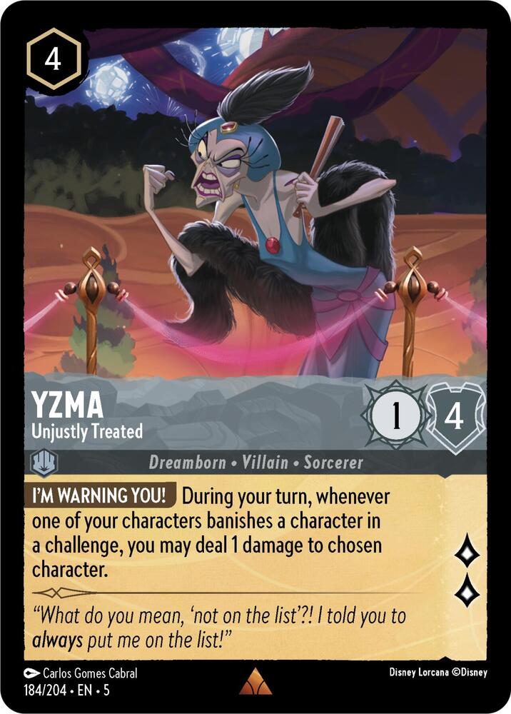 Yzma - Unjustly Treated card image