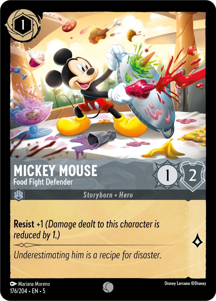 Mickey Mouse - Food Fight Defender card image