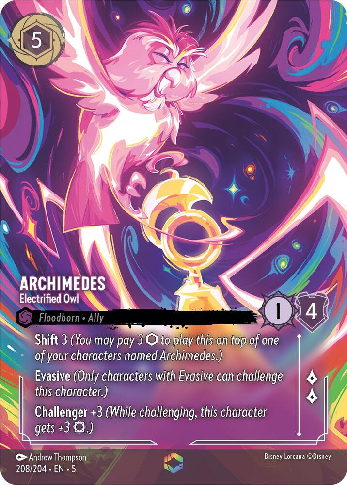 Archimedes - Electrified Owl (Enchanted) card image