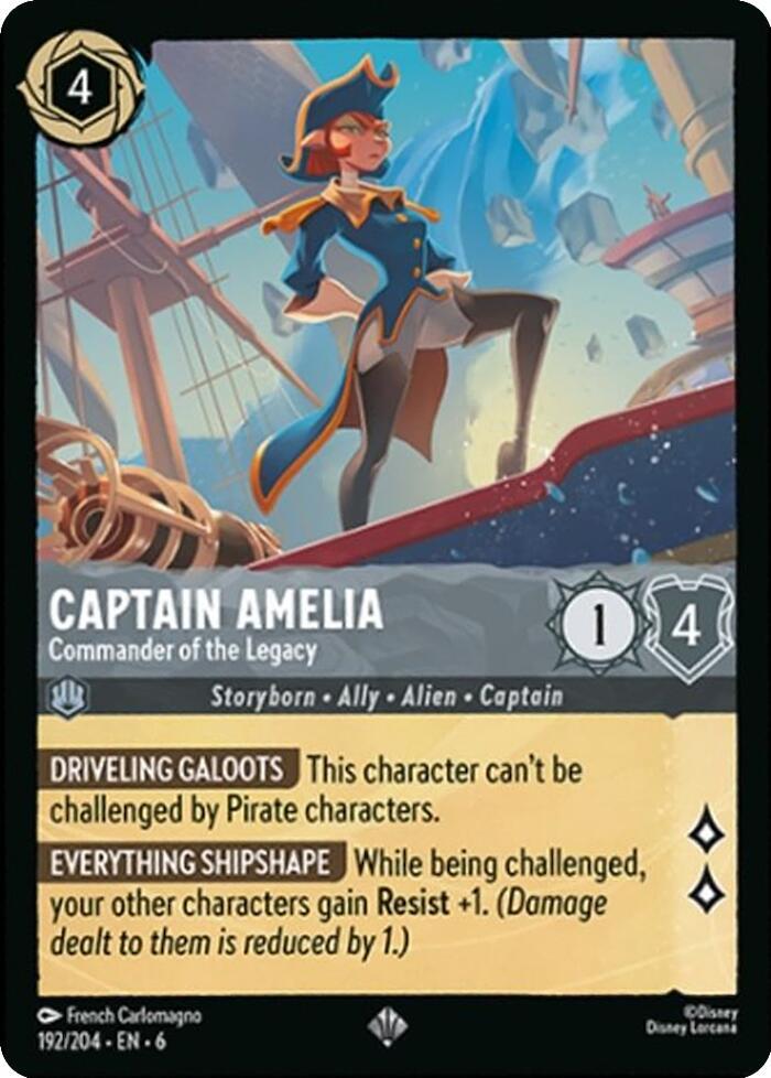 Captain Amelia - Commander of the Legacy card image