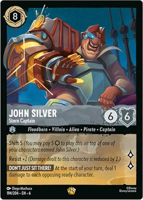 John Silver - Stern Captain card image