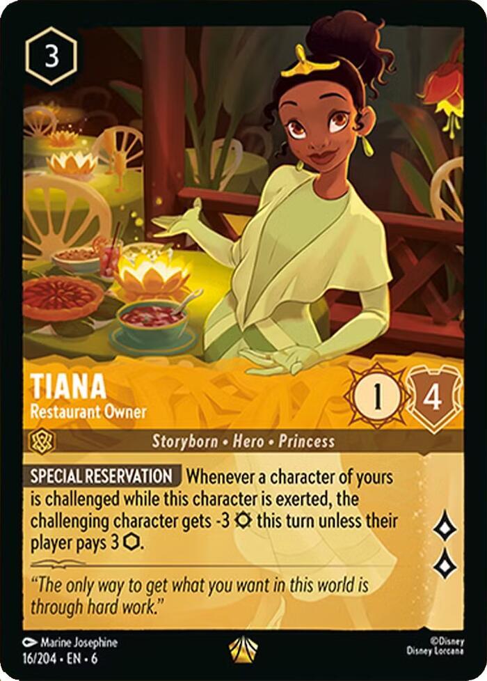 Tiana - Restaurant Owner card image