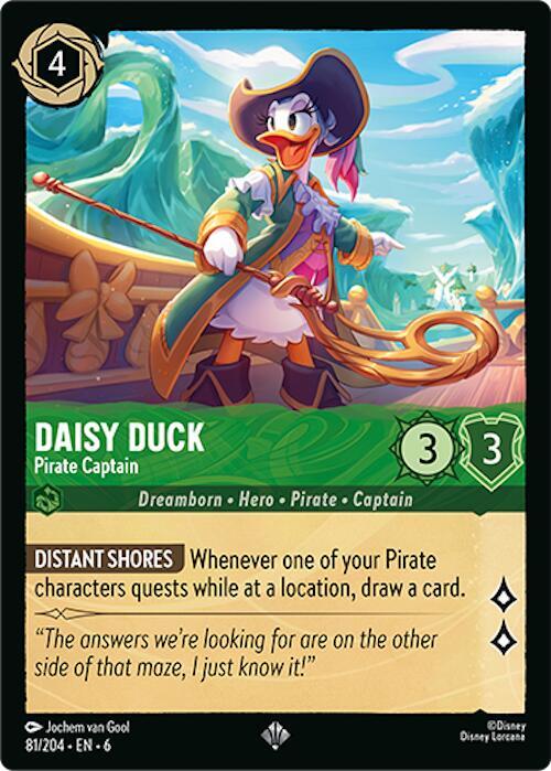 Daisy Duck - Pirate Captain card image